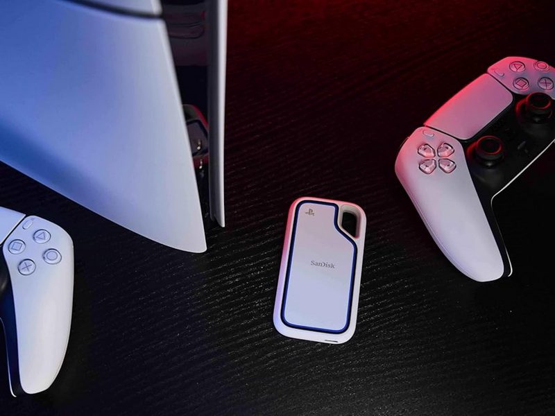 SanDisk представила внешний SSD, вдохновленный дизайном PlayStation 5