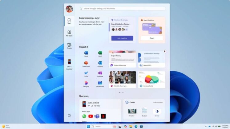 Microsoft showed off ideas for the Start menu that never made it into Windows 11